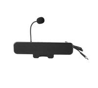 Sxhlseller Haut-parleurs D'Ordinateur à Pince |Son Clair avec Micro Détachable, Connexion USB Plug & Play pour PC et Ordinateur Portable, Boutons Multifonctions, Puissance de 10 W et