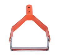 Sxhlseller Houe à étrier Robuste en Acier au Carbone |Houe à Boucle pour Un Désherbage Efficace dans Le Jardin, Pelouse, Parterre de Fleurs, Ameublissement du Sol (Orange)