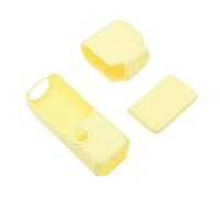 Sxhlseller Housse de Protection en Silicone pour Caméra Pockets 4, Coque Antichoc Anti Poussière avec Poignée Antidérapante et Dragonne, Protecteur Léger for Utilisation avec Caméra (Yellow)