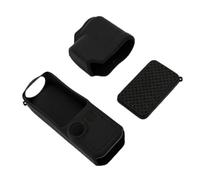 Sxhlseller Housse de Protection en Silicone pour Caméra Pockets 4, Coque Antichoc Anti Poussière avec Poignée Antidérapante et Dragonne, Protecteur Léger for Utilisation avec Caméra (Black)