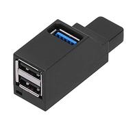 Sxhlseller Hub USB Portable, 3 Ports Haute Vitesse avec Cordon USB2.0 Interface USB3.0 Fournitures Informatiques Conçues pour la Transmission de Données