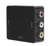Sxhlseller Interface Multimédia Haute Définition vers Convertisseur AV sans Pilote Adaptateur Vidéo 1080P Portable Compatible avec L'interface Multimédia Haute Définition Version 1.3 (Noir)
