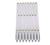 Sxhlseller Jauge de Couture Réglable en Aluminium 25,6 Pouces |Guide de Boutons à Espace égal pour l'artisanat des Plis, Outil d'espacement Précis des Boutonnières
