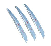 Sxhlseller Jeu de 3 Lames de Scie Alternative de 9 Pouces, Dents en Carbure 16TPI pour Couper le Béton Poreux, la Brique Rouge, le Calcaire, les Panneaux Composites de Ciment et les Murs Secs