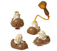 Sxhlseller Jouet de Baignoire Arroseur pour Fête Prénatale, Conception d'ours Mignon, Débit d'eau Réglable pour Salle de Bain de Piscine pour Enfants, Matière Plastique (édition Deluxe)