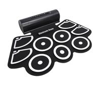 Sxhlseller Kit de Batterie électronique Noir et Blanc avec 9 Pads, Contrôle du Volume et Contrôle de la Vitesse, 2 Haut-parleurs Intégrés pour les Cours de Musique