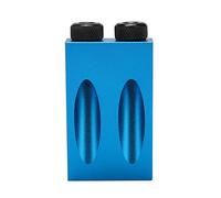 Sxhlseller Kit de Gabarit de Trou de Poche 15° 14 Pièces |Jeu de Guides de Perçage Obliques pour le Travail du Bois, pour Joints de Planches de Bois, Alliage d'aluminium