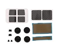 Sxhlseller Kit de Protection du Pont Vapeur Autocollants Prise d'écran Anti-poussière Couvercle USB C Capuchon de Joystick en Silicone Ensemble de Protection de Bouton du pavé Tactile pour Console