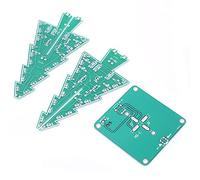 Sxhlseller Kit de Soudure Arbre de Noël 3D, Carte Électronique LED 7 | Jouet d\'apprentissage STEM, artisanat de décoration festive, pratique de soudure pour débutants, activité électronique