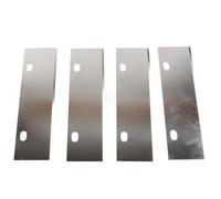 Sxhlseller Lames de Grattoir en Acier Inoxydable pour Barbecue, 4 Pièces | Lame de rechange pour grattoir de gril, résistant à la rouille, bord tranchant, pour le nettoyage des plaques de barbecue