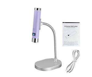 Sxhlseller Lampe à Polymériser les Ongles Rechargeable avec Détection Intelligente AI, Minuterie 30s/60s, Portable pour le Nail Art en Salon et à la Maison (PURPLE)