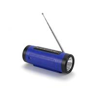 Sxhlseller Lampe de Poche Musicale Bluetooth, Haut-Parleur Portable sans Fil avec Batterie 4000 MAh, étanche IPX5, Faisceau de 400 M, pour Le Cyclisme en Plein Air, la Randonnée, Le Camping (Blue)