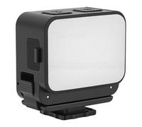 Sxhlseller Lampe Vidéo LED pour Caméra d'action, Support Magnétique, 3 Températures de Couleur, 4 Niveaux de luminosité, étanche IPX4, Longue Durée de Vie de la Batterie, Compatible avec