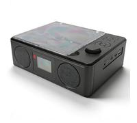 Sxhlseller Lecteur CD Bluetooth Rétro avec Double Haut-Parleur Stéréo Hi-FI, 7 Modes de Lecture, Autonomie de 7 à 9 Heures, Radio FM pour Voiture et Maison avec Prise en Charge de la