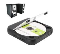Sxhlseller Lecteur CD Portable, Lecteur CD Bluetooth 5.3 CD de Bureau avec écouteur, Les Lecteurs de Musique à Double Haut-Parleur de Style Rétro Boombox Prennent en Charge L'entrée USB