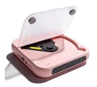 Sxhlseller Lecteur CD Portable, Lecteur CD Bluetooth 5.3 Rechargeable avec Deux Haut-parleurs Stéréo AUX USB, Lecture MP3 et Télécommande, pour la Maison, la Voiture, Les Voyages et Le Bureau (Pink)