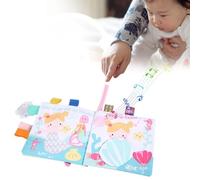 Sxhlseller Livre pour bébé Livre en Tissu Durable et Résistant à l'usure pour Le Développement du Langage et Les Compétences Sensorielles des Nourrissons et des Tout-Petits 1 X en Tissu (Balises