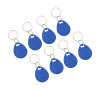 Sxhlseller Lot de 100 Porte-clés de proximité pour Systèmes de Contrôle d'accès, Porte-cartes d'identité 125 KHz avec Boîtier ABS pour des Performances Stables dans un Ensemble de Design Bleu