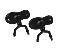 Sxhlseller Lot de 2 Cintres pour Violon avec Base en Fer, Coussinet en Caoutchouc Antidérapant, Crochet Mural Réglable à Double Tête pour Alto, Rangement Robuste pour Instruments pour Salle de (2