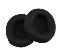 Sxhlseller Lot de 4 Coussinets d'oreille en Mousse à Mémoire de Forme pour Casque de Jeu Cloud, Housses de Rechange en Tissu Respirante pour Stinger, M50X et MDR Series (Black)