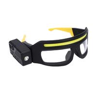 Sxhlseller Lunettes de Phare LED avec Capteur de Mouvement et Commande Tactile, 5 Modes d'éclairage Rechargeables USB C pour le Cyclisme, le Camping et les Travaux de Réparation