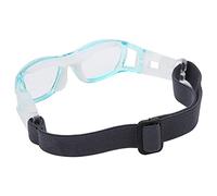 Sxhlseller Lunettes de Sport pour Enfants, Conception de Protection à Sangle Réglable, Lentille Remplaçable, Haute Définition Résistante aux Rayures, Coussinet de Nez en Silicone, Ajustement (BLUE)