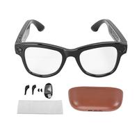 Sxhlseller Lunettes Intelligentes AI avec Caméra 8MP, Lunettes de Traduction Intelligentes Bluetooth 5.3, Reconnaissance d'image, Enregistrement Vidéo, Lunettes de de Traduction (Étui de Chargement