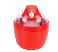 Sxhlseller Machine à Glace électrique pour Enfants, Jaune |Machine Compacte de Bol de Congélateur avec un Seul Bouton pour les Desserts d'été Faits Maison, Appareil de Cuisine Portable (rouge)