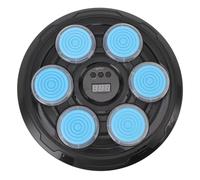 Sxhlseller Machine de Cible Murale de Boxe avec 6 Boutons Réactifs, Commentaires Musicaux Interactifs, Modes de Réaction et d'entraînement en Force, Comprend des et des Crochets pour la Maison ou