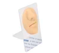 Sxhlseller Masque Buccal et Nasal en Silicone Modèle 3D avec Support | Anatomie humaine simulée, base de table transparente, silicone souple réutilisable, modèle d\'entraînement au perçage des