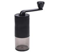 Sxhlseller Meutre de café Manuel avec Paramètres de Mouture Réglables - Moulin à café de café à Manivelle Portable avec Bavure en Céramique, Compartiments Intégrés, Conception Compacte pour (BLACK)