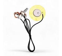 Sxhlseller Micro Piézo pré-câblé, Capteur Transducteur en Métal de 50 Mm pour l'amplification de Guitare Acoustique avec Installation Facile, Compatible avec Mandoline, Violon, ukulélé, Banjo