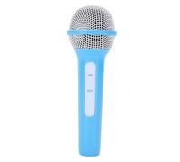 Sxhlseller Microphone simulé pour Les Jeux de Rôle et Les Performances sur Scène, avec Un Design Léger, pour la Pratique de la Parole et Les Répétitions de Chant (Blue)
