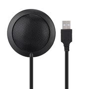 Sxhlseller Microphone USB de Conférence Filaire M2, Microphone Omnidirectionnel Audio-vidéo à Prise 360°, Bruit de Contact Ultra Faible (Bruit de Manipulation) et Résistance aux Chocs