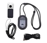 Sxhlseller Mini Caméra Rotative 2,7 K, Angle D'objectif 180 °, écran IPS HD Magnétique, Support de Caméscope Portable pour Le Travail, Les Voyages, Le Sport et L'enregistrement (White)