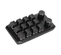 Sxhlseller Mini Clavier personnalisé avec 12 Touches de Commutation Rouges Mécaniques et 2 Boutons, Macroboard Programmable BT sans Fil pour Les Tâches de Contrôle de Jeux, PC et Multimédia (BT sans