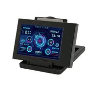 Sxhlseller Mini écran IPS USB 3,5 Pouces, Moniteur de Température D'ordinateur, éditeur de Thème IPS Moniteur de Données CPU PC Rotatif à intensité Variable pour GPU Time