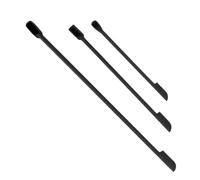 Sxhlseller Mini -Silicone Spatule, Make -up Scoop Compacte et Portable 3 Tailles pour Jam wuidenpot (BLACK)