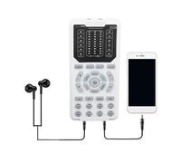 Sxhlseller Modificateur de Voix Portable, Carte Son avec 16 Modes Vocaux et 10 Niveaux de Réglage Fin, 8 Effets Sonores pour Streaming en Direct, Podcast, Jeux, karaoké