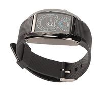 Sxhlseller Montre d'aviation LED pour Hommes, Montre-Bracelet de Type e Haute Précision avec Affichage de l'heure et de la Date, Boîtier en Verre en Alliage, de Sport Confortable pour Un