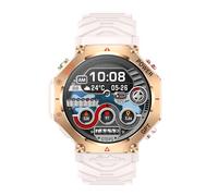 Sxhlseller Montres Intelligentes pour Hommes et Femmes, Montre de Sport avec Prise en Charge de la Position GPS GPT, Charge Magnétique, Montre Intelligente étanche avec Lampe de Poche pour (Pink)