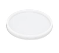 Sxhlseller Moule en Résine à Plateau Rond rayé, Moule en Silicone à Plateau Rond pour Plâtre, Béton, Ciment, Porte-bijoux, en Résine de Silicone pour Bricolage, Artisanat, Bureau, (cœur)