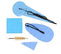 Sxhlseller Nettoyage pour Saxophone avec Bouchon, Chiffon, Brosse pour | Écouvillon de nettoyage de Saxophone 5 pièces, chiffon en microfibre doux, écouvillon de pendentif en métal, pour saxo Alto