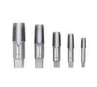 Sxhlseller NPT Filet de Tube Ensemble de Tarauds en Acier au Carbone | Coupe-fil interne, entretien CVC, quatre cannelures droites, boîte de transport portable, meulage à droite