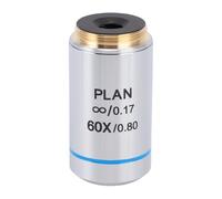 Sxhlseller Objectif de Microscope 60X, Objectif Achromatique Infini à Plan de Filetage RMS 20,2 Mm pour Microscopes Biologiques, Grossissement élevé pour Les Cellules Sanguines et l'observation de la