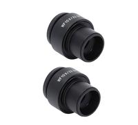 Sxhlseller Oculaires de Microscope 10X à Haut Point Oculaire avec Réglage Dioptrique pour Une Imagerie Claire, 2 Oculaires de Remplacement pour Une à Grand Champ, Adaptés à la Plupart des