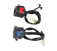 Sxhlseller Paire de Commutateurs de Guidon de Moto de qualité Supérieure de 7/8 Pouces avec Commande de Klaxon de Faisceau Haut/bas, Idéal pour les Motos, en Plastique et en Métal