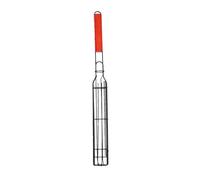 Sxhlseller Panier de Barbecue Anti-déversement avec Poignée en Bois |Panier de Cuisson Extérieur pour Saucisses, Hot-dogs, Légumes, Fruits de Mer, Viande (BLACK)