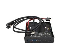 Sxhlseller Panneau de Lecteur de Disquette USB3.2 GEN1 Type C, Boîtier en Fer, Panneau Avant Multi-Interface Durable, Hub USB3.2 pour 7 10 2003