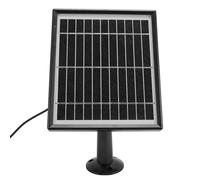 Sxhlseller Panneau Solaire pour Caméra d'alimentation pour Oiseaux, Silicium Monocristallin 10W, Support d'étanchéité IP66, Support Réglable à 360 Degrés - Chargeur de Caméra Extérieur pour (Black)